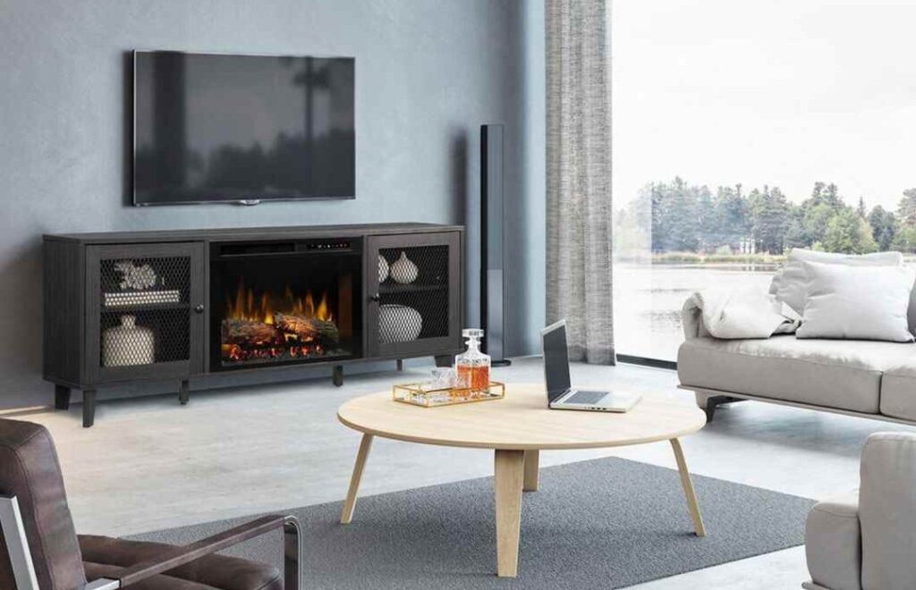 best media console electric fireplace