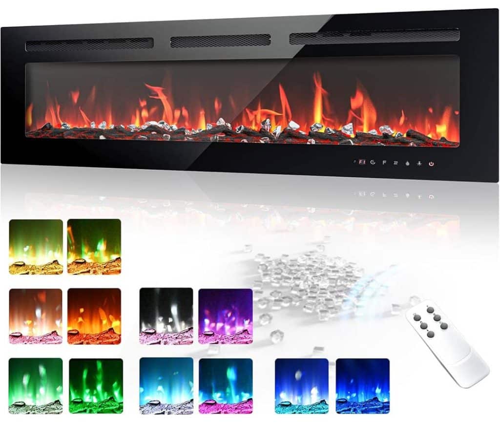 EUHOMY 50 Inch Electric Fireplace